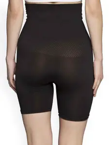 Clovia Black Tummy & Thigh Cover Shapewear SW0007J13S