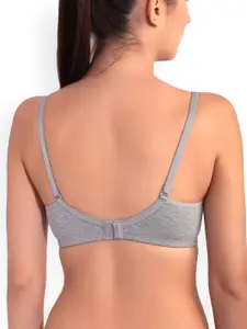 Floret Pack of 2 Grey melange Full-Coverage T-shirt Bra F 20560