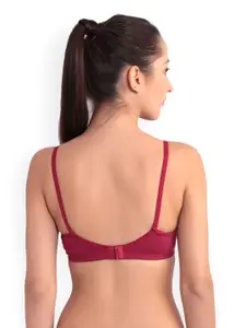 Floret Pack of 2 Maroon Full-Coverage T-shirt Bras F 20560