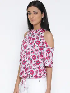 Sera Women Off-White Printed Top