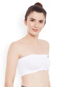 C9 AIRWEAR Seamless White Solid Seamles Non-Wired Non Padded Everyday Bra