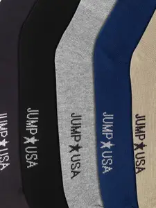 JUMP USA Men Pack of 5 Ankle Length Socks