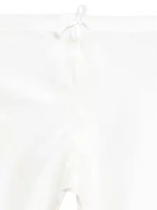 NAMASKAR Men Pink & White Solid Kurta with Churidar