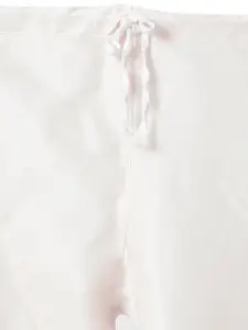 NAMASKAR Men Blue & White Solid Kurta with Churidar