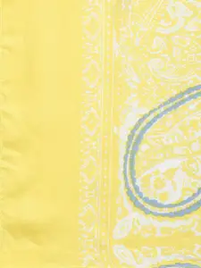 Style Quotient Women Yellow & White Printed Scarf