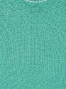 MINI KLUB Boys Sea Green Solid Pullover Sweater