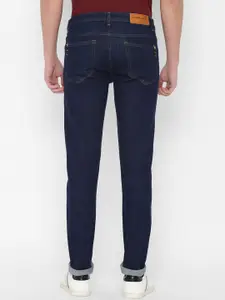 Allen Solly Men Navy Blue Skinny Fit Mid-Rise Clean Look Stretchable Jeans