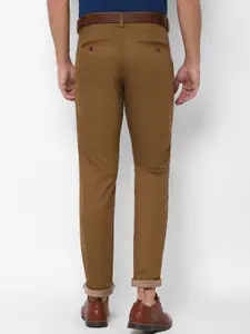 Allen Solly Men Khaki Regular Fit Solid Regular Trousers