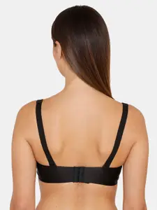 Zivame Black Solid Non-Wired Non Padded Everyday Bra ZI010170M80