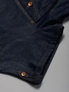 Tokyo Talkies Women Solid Navy Blue Maxi Dress