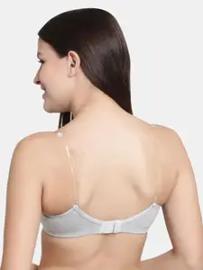 Floret Pack of 2 Melange Solid Non-Wired Lightly Padded T-shirt Bras F20560