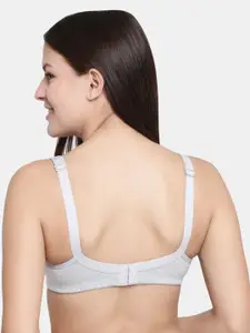 Floret Pack of 2 Non Padded Non-Wired Cotton Full Coverage Everyday Bra With Moulded Cups