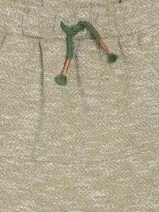 MINI KLUB Boys Green Self-Design Joggers