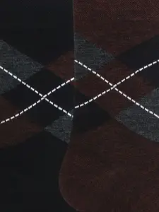 Bonjour Men Pack of 2 Patterned Calf-Length Socks