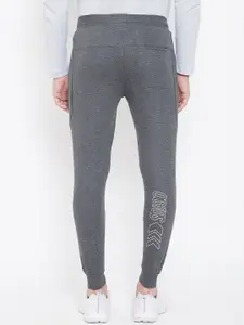 Duke Men Grey Solid Joggers