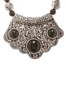 Bamboo Tree Jewels Bamboo Tree Silver-Toned Handcrafted Necklace