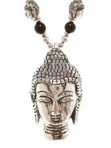 Bamboo Tree Jewels Silver-Toned Alloy Handcrafted Necklace