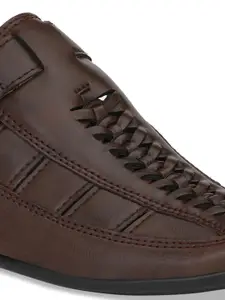 El Paso Men Brown Sandals