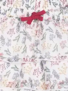 MINI KLUB Girls Multicoloured Printed Tiered Skirt