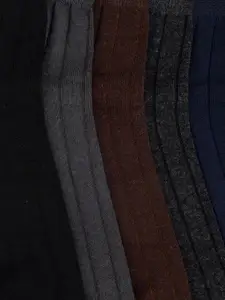 MARC Men Pack of 5 Patterned Ankle-Length Socks