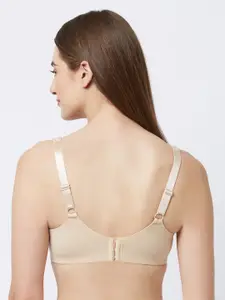 Soie Nude-Coloured lace Underwired Non Padded full coverage Everyday Bra FB-610