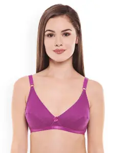 Bodycare Assorted Solid Pack of 4 Non-Wired Non Padded Everyday Bra E1507DPUMHREW