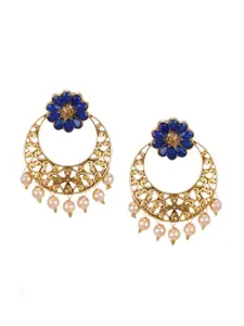 Shining Diva Gold-Plated Antique Classic Chandbalis