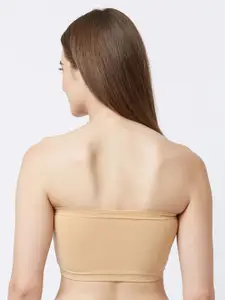 FashionRack Beige Non-Wired Lightly Padded Bandeau Bra 1950