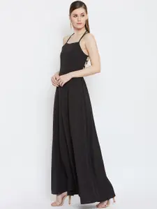 Berrylush Women Black Maxi Dress