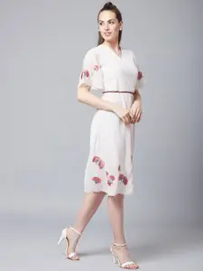 Athena Women White Wrap Dress