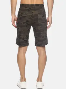 IVOC Men Multicoloured Printed Slim Fit Regular Shorts