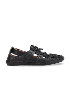 SHENCES Men Black Sandals
