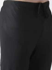 KISAH Men Maroon & Black Solid Kurta with Churidar