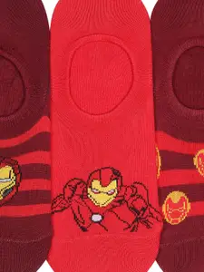Supersox Boys Pack of 3 Assorted Iron Man Shoe Liners
