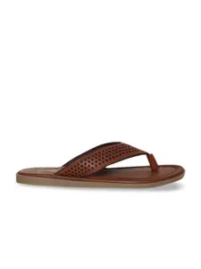 U.S. Polo Assn. Men Tan Brown Leather Sandals