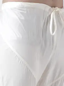 KISAH Men Coral Orange & White Solid Kurta with Churidar