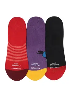 Supersox Men Disney Pack of 3 Mickey & Friends Patterned Shoeliners