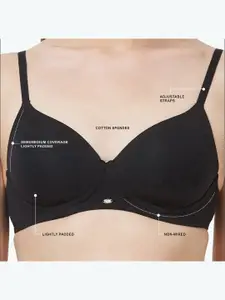 Soie Black Bra Lightly Padded