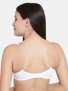 Floret White Pack Of 2 Solid Non-Wired Lightly Padded T-shirt Bra