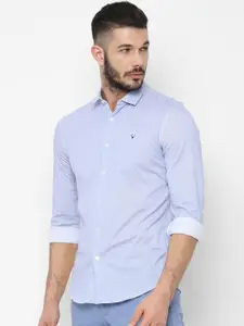 Allen Solly Men Blue Slim Fit Striped Casual Shirt
