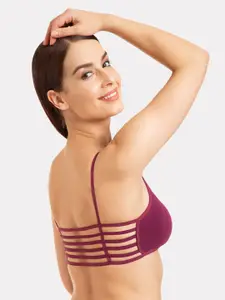 Tweens Pack Of 2 Purple Solid Non-Wired Lightly Padded T-shirt Bras TW-9280-2PC-MG