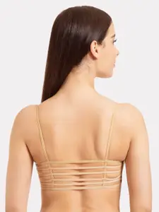 Tweens Pack Of 2 Beige Solid Non-Wired Lightly Padded Everyday Bras TW-9280-2PC-SK