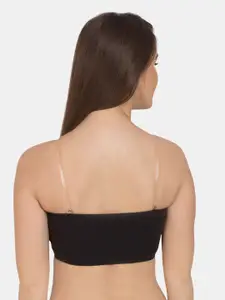 Tweens Pack Of 3 Black Solid Non-Wired Lightly Padded Workout Bras TW-9279-3PC-BLK