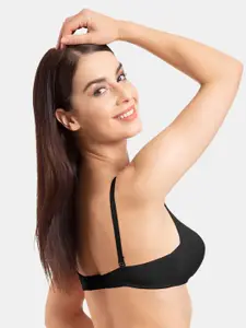 Tweens Pack Of 3 Black Solid Non-Wired Non Padded T-shirt Bras TW-386-3PC-BLK