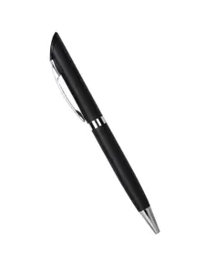 WildHorn Men Black & Silver-Toned RFID Protected Genuine Leather Wallet & Pen Accessory Gift Set