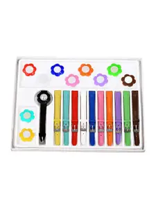 SWADESI STUFF Girls Black & Off-White Analogue Watch