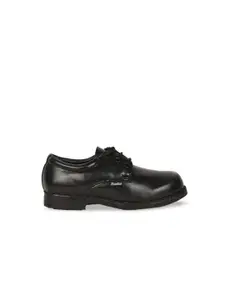 Bata Boys Black Solid Derbys