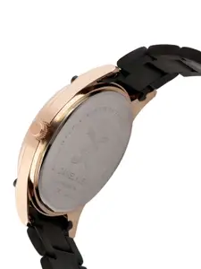 Daniel Klein Men Black & Gold-Toned Analogue Watch