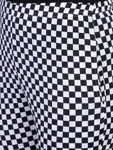 PROTEENS Women White & Black Checked Slim Fit Lounge Pants