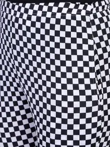 PROTEENS Women White & Black Checked Slim Fit Lounge Pants